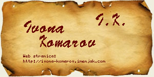 Ivona Komarov vizit kartica